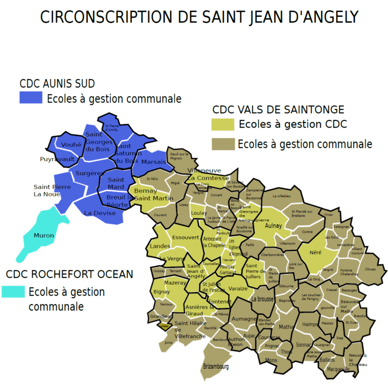 Cartes De La Circonscription Circonscription De Saint Jean D Ang Ly