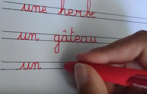 Application pour apprendre à écrire en cursive 
