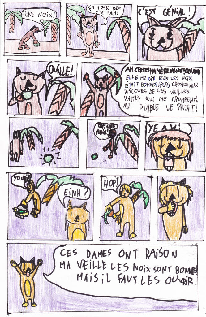 Dessin De La Guenon Le Singe Et La Noix L’école Réaumur